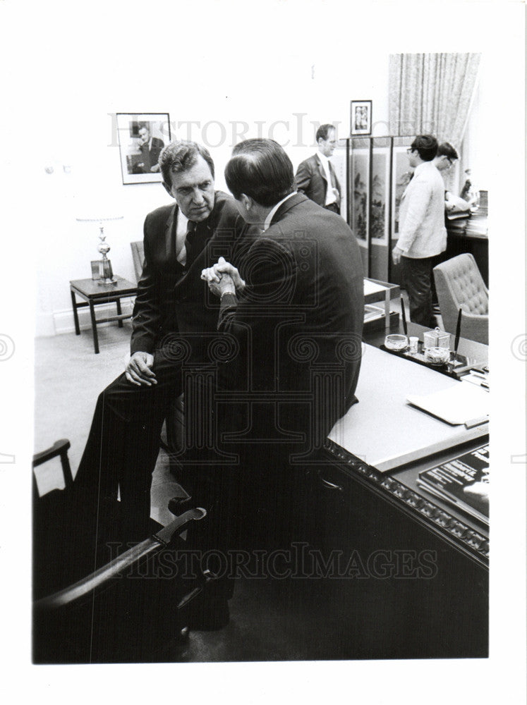 1968 Press Photo Hubert H Humphrey Ed Muskie - Historic Images