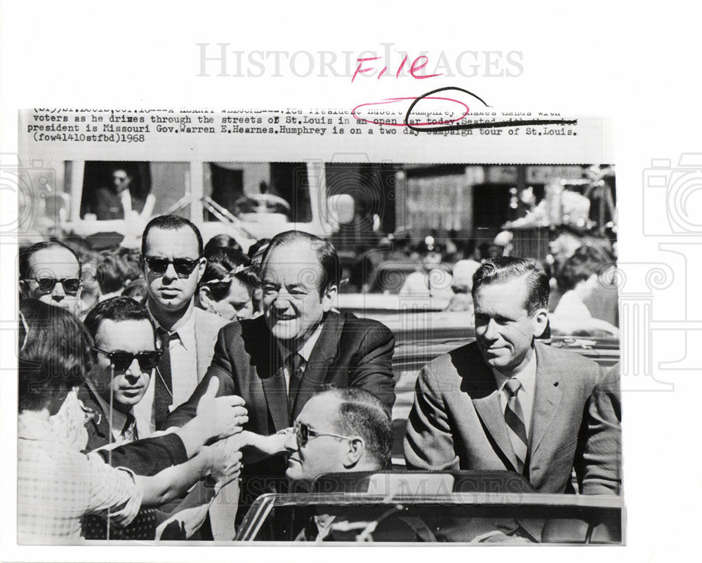 1958 Press Photo Hubert Humphrey US Vice President - Historic Images