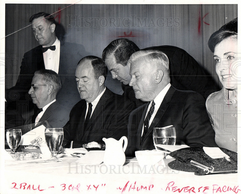 Press Photo Hubert Horatio Humphrey kavanagh mayor - Historic Images