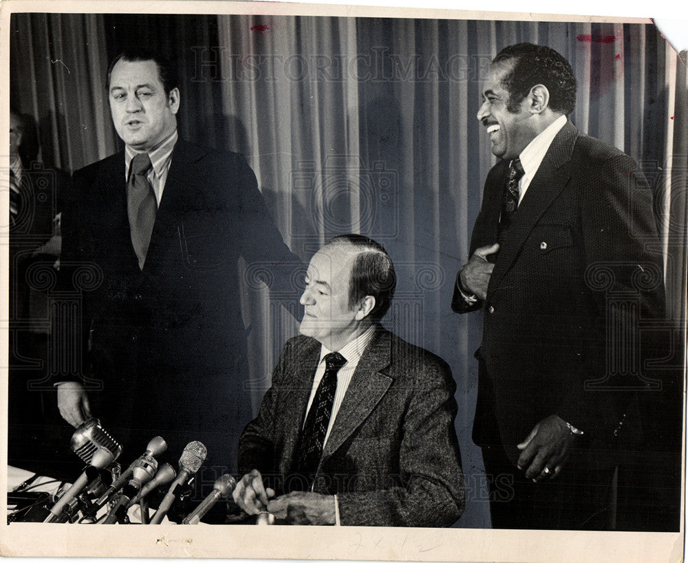 1970 Press Photo Hubert Humphery Vice President - Historic Images