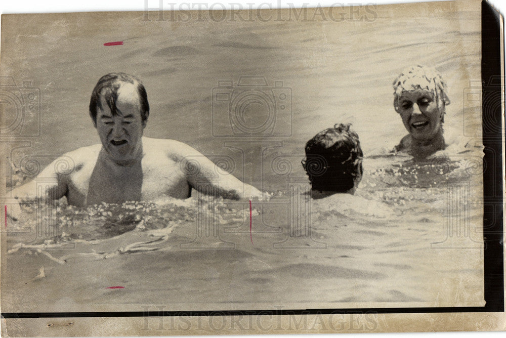 1972 Press Photo Hubert Humphrey edmond muskie miami - Historic Images