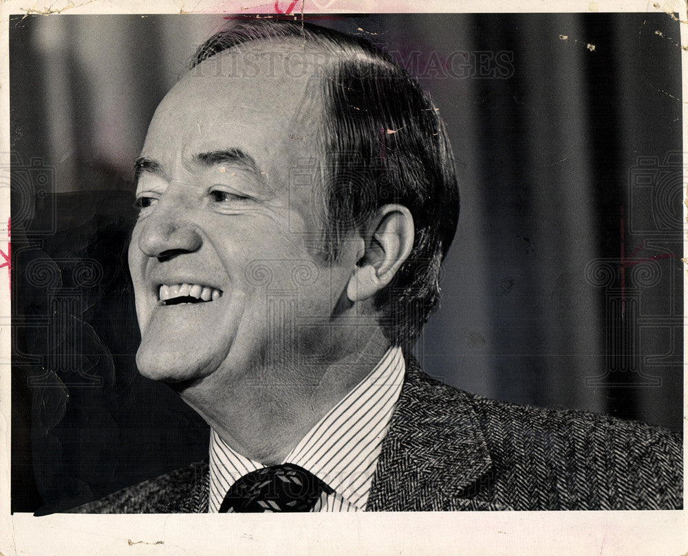 1972 Press Photo Hubert H Humphrey Senator Minnesota - Historic Images