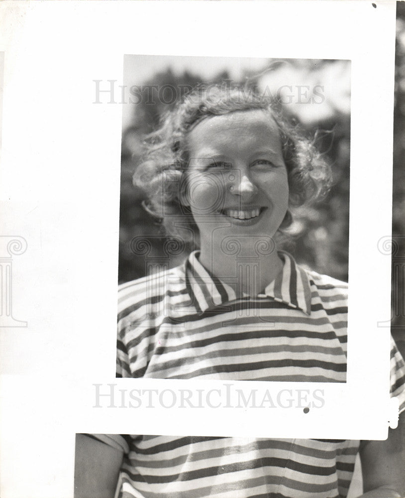 1952 Press Photo Marjorie Row Golfer Detroit Women - Historic Images