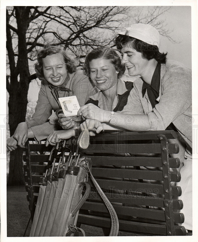 1951 Press Photo Marjorie Row Golfer Detroit Women - Historic Images