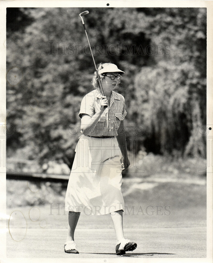 1951 Press Photo Marjorie Row Golfer Detroit Women - Historic Images