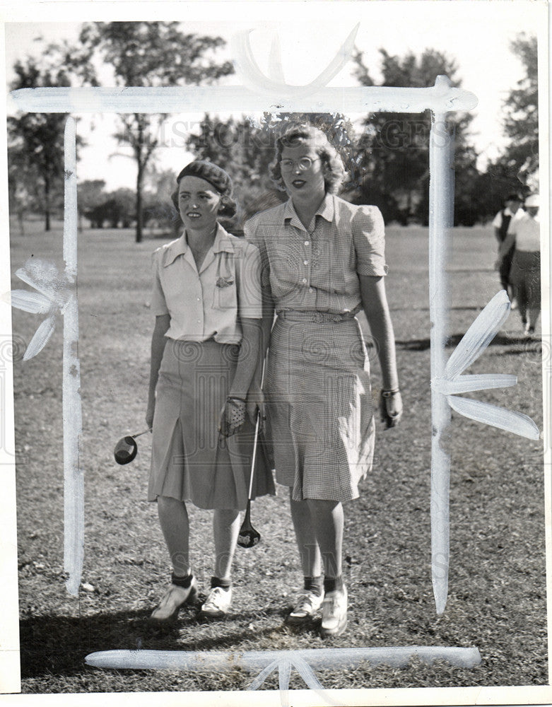 1941 Press Photo Marjorie Row Golf Player - Historic Images