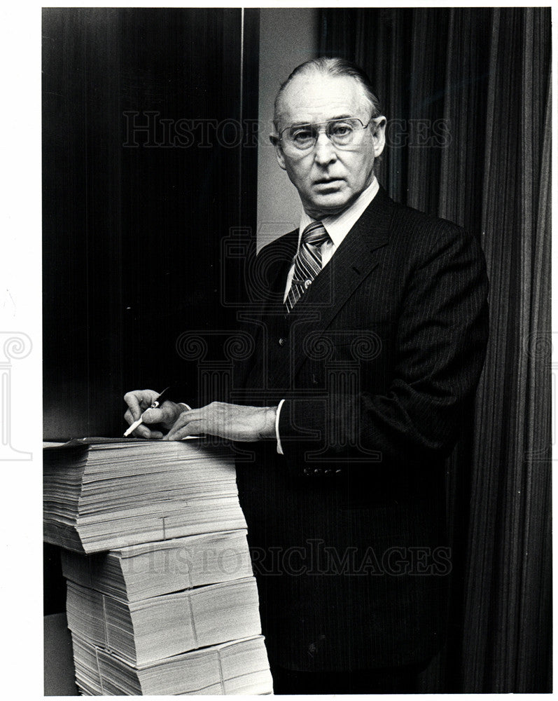 1986 Press Photo Hughes Communications Workers America - Historic Images