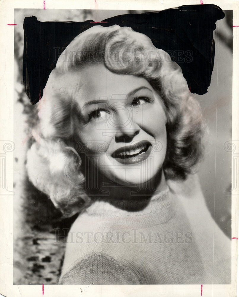 1950 Press Photo Betty Hutton American actress - Historic Images