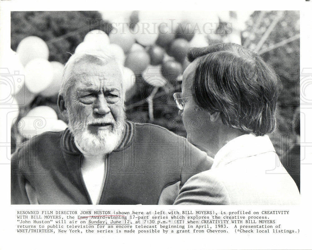 1983 Press Photo John Huston American actor. - Historic Images