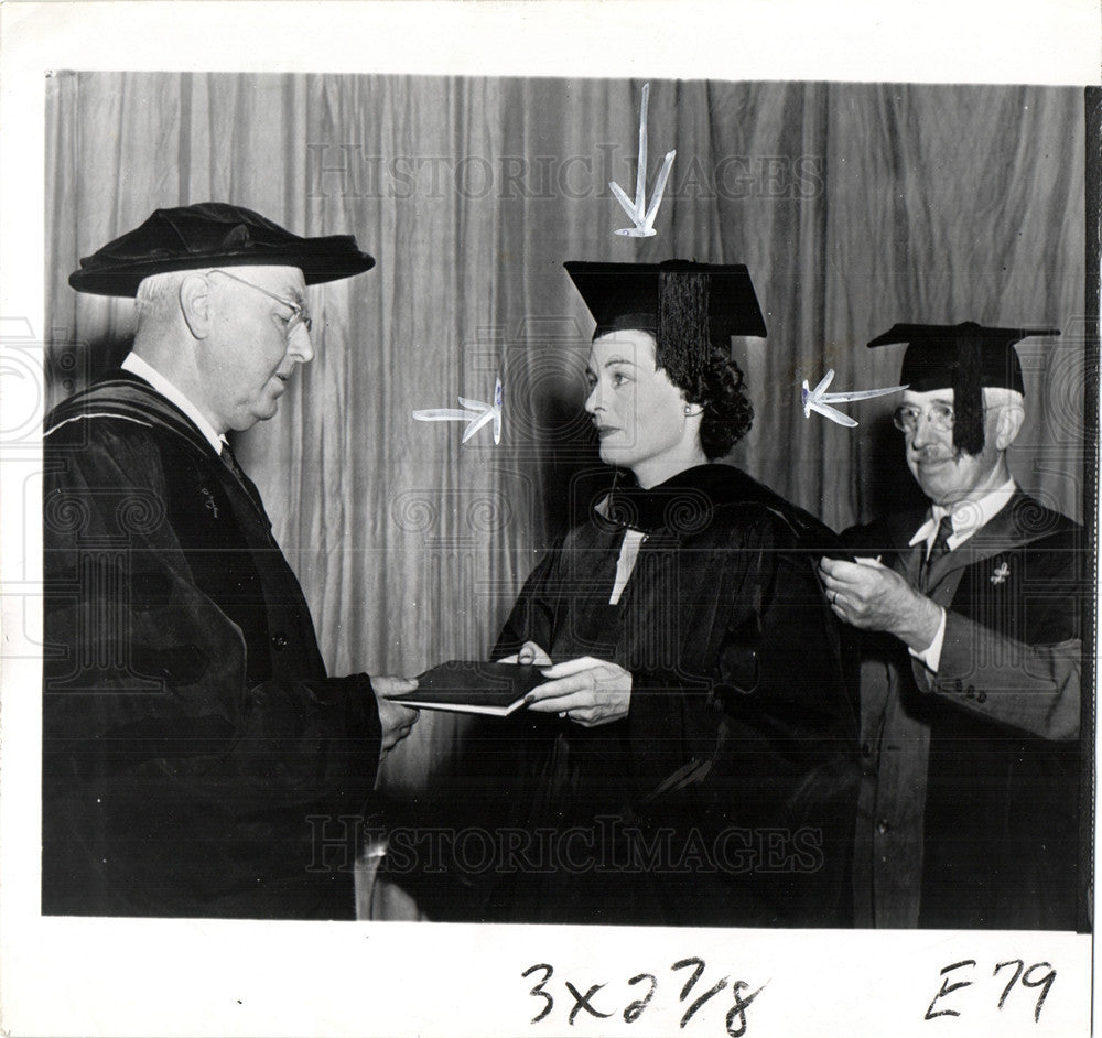 1950 Press Photo Ruth Hussey Honorary Phd Brown uni, - Historic Images