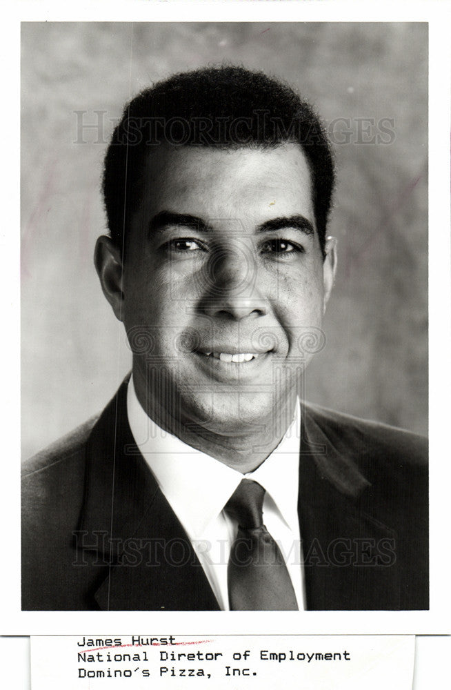 1987 Press Photo James Hurst Director of Employment - Historic Images