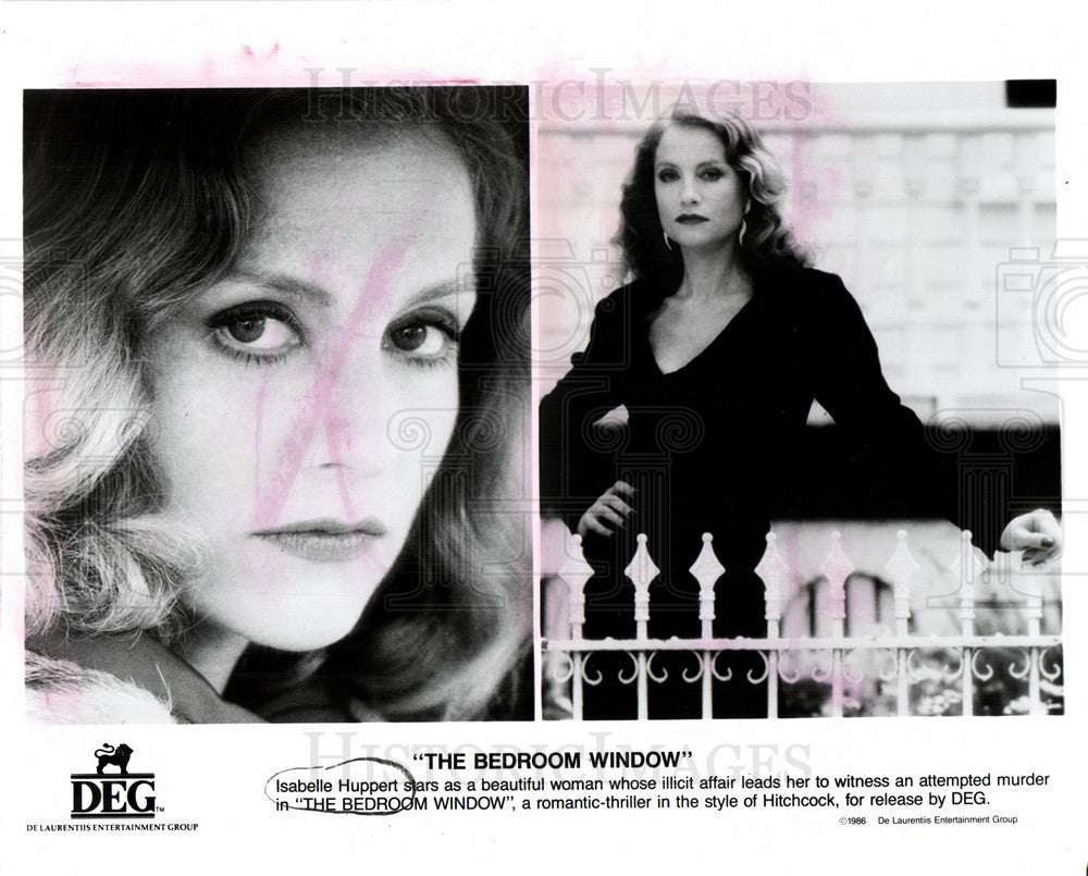 1987 Press Photo Isabelle Huppert French actress - Historic Images