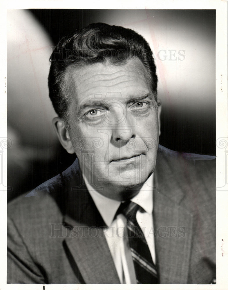 1968 Press Photo Chet Huntley television newscaster - Historic Images