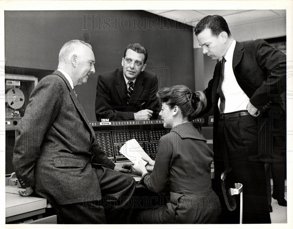 1956 Press Photo Chet Huntly Anchor NBC - Historic Images