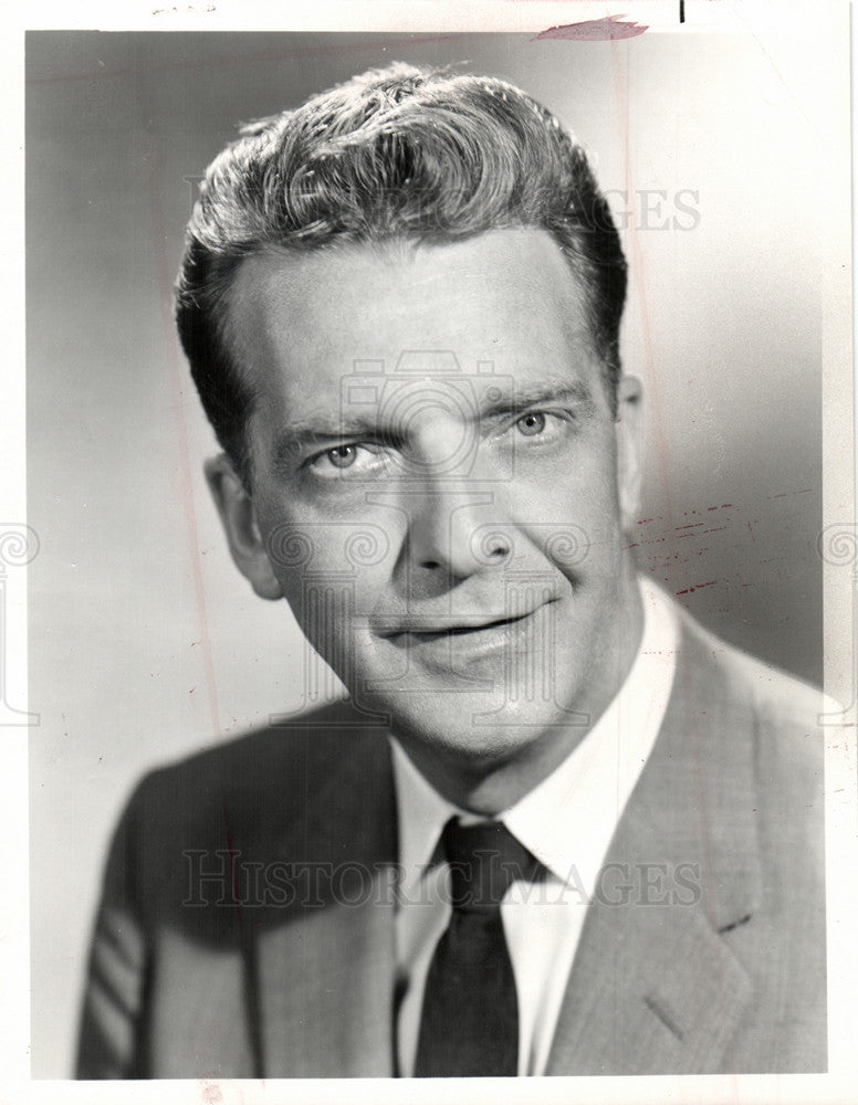 1966 Press Photo Chet Huntley television newscaster - Historic Images