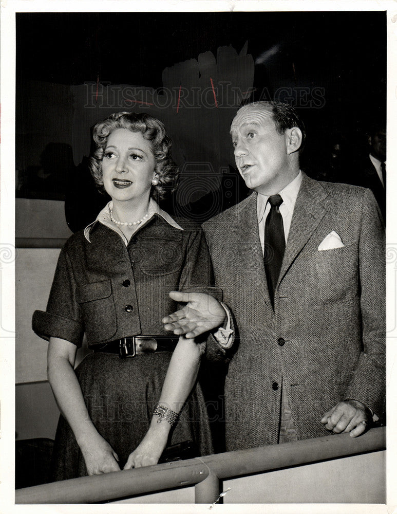 1958 Press Photo Jack Benny Program Mary Livingstone - Historic Images