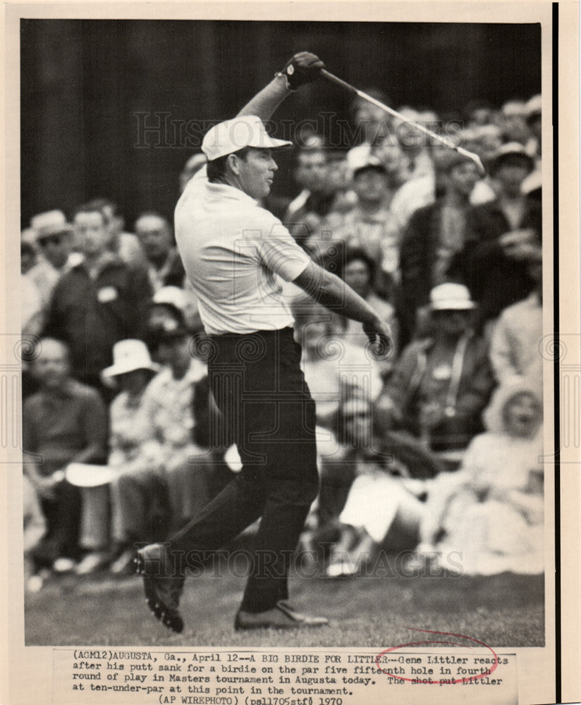 1970 Press Photo Gene Littler Masters Augusta golfer - Historic Images