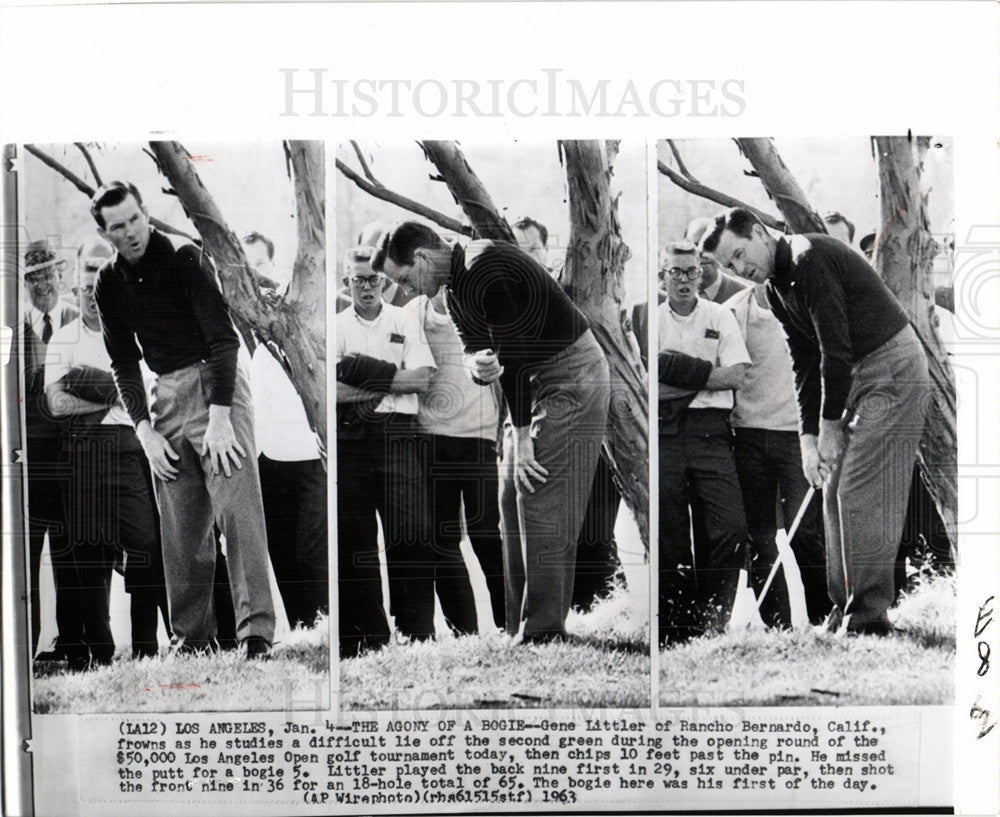 1963 Press Photo Gene Littler golfer Los Angeles - Historic Images