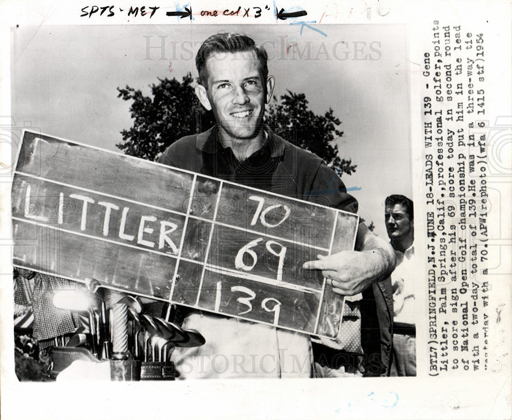 1954 Press Photo Gene Littler Palm Springs golfer - Historic Images