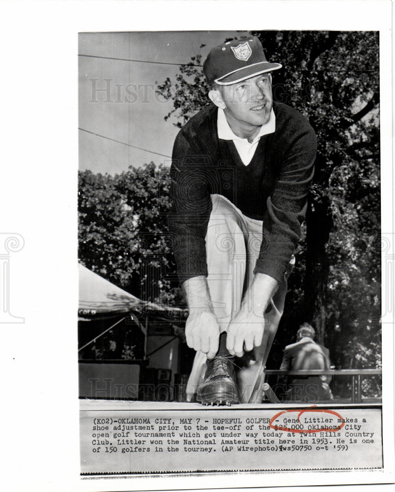 1959 Press Photo Gene Littler, golf tournament - Historic Images