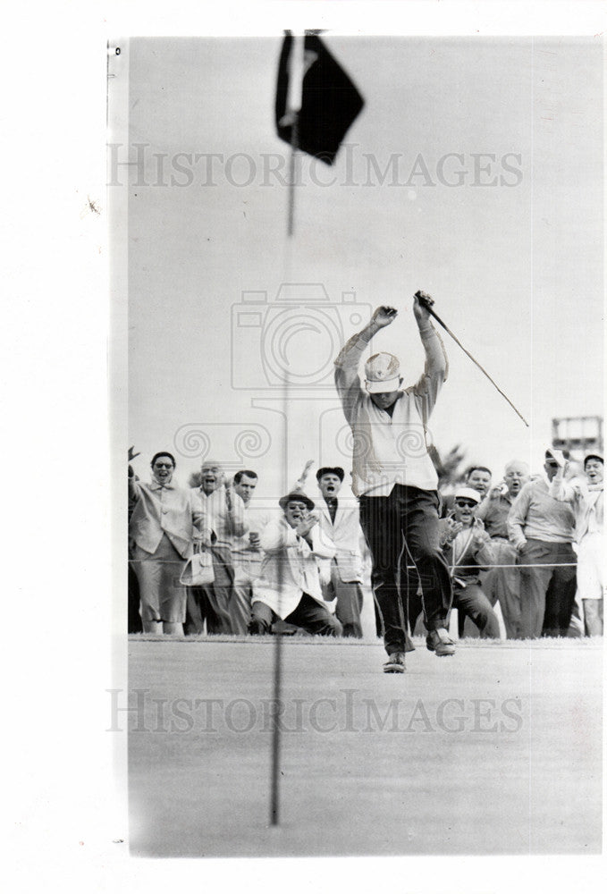 1957 Press Photo Gene Littler American golfer - Historic Images