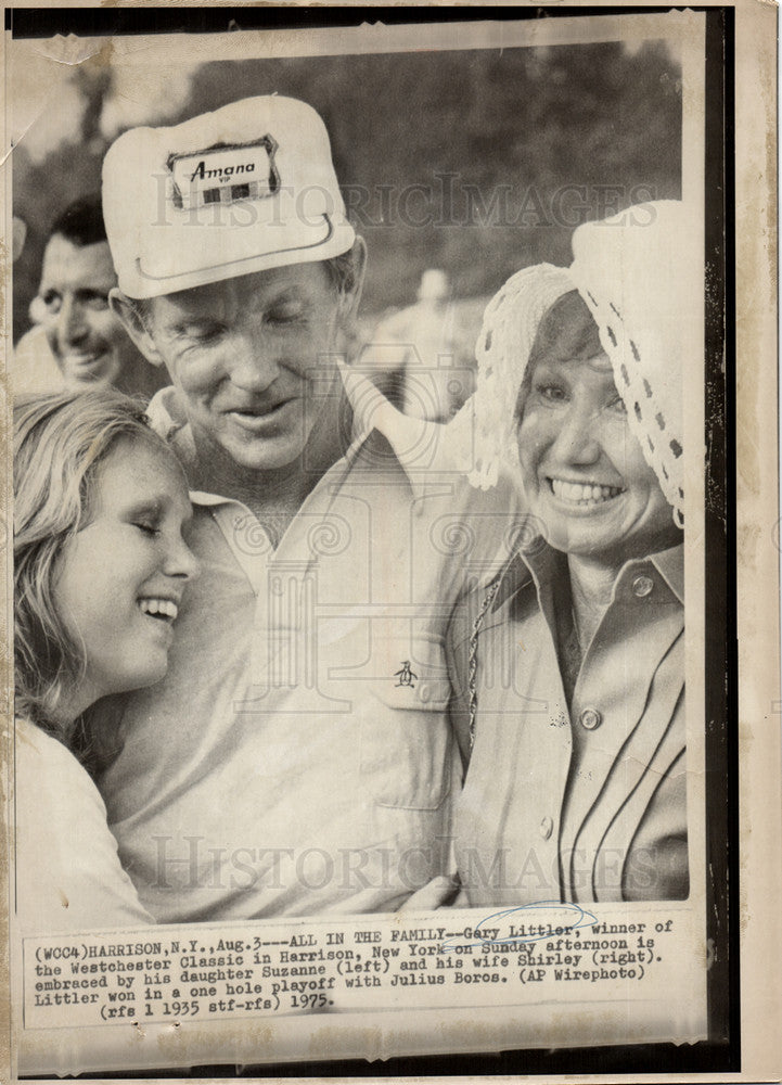 1975 Press Photo Gary Littler Westchester winner family - Historic Images