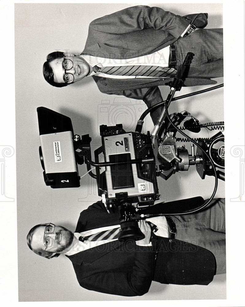 1983 Press Photo John Liskey Jeremy Stern Michigan TV - Historic Images