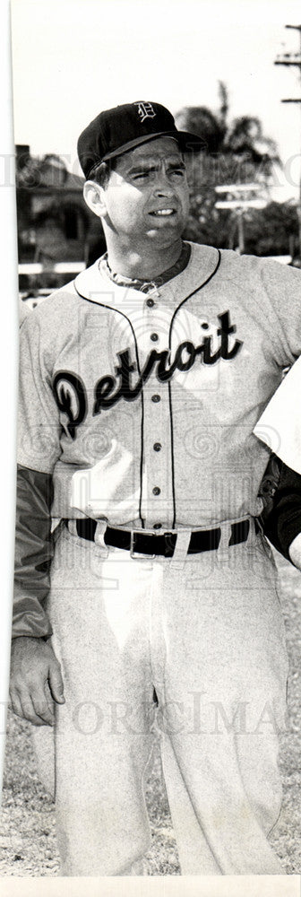 1954 Press Photo Detroit Tigers Baseball Keith Little - Historic Images