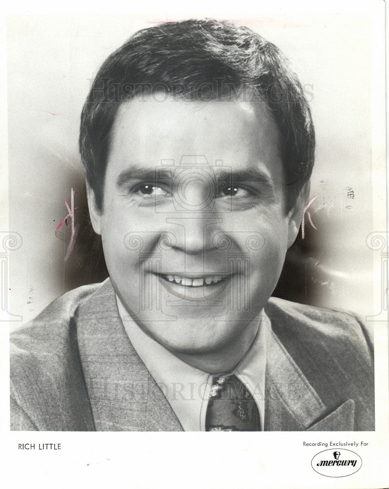 1975 Press Photo Rich Little impersonator Los Angeles - Historic Images