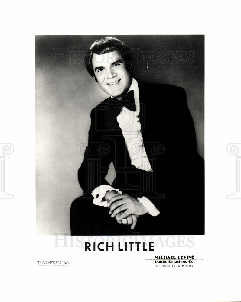 1987 Press Photo Rich Little American impressionist - Historic Images