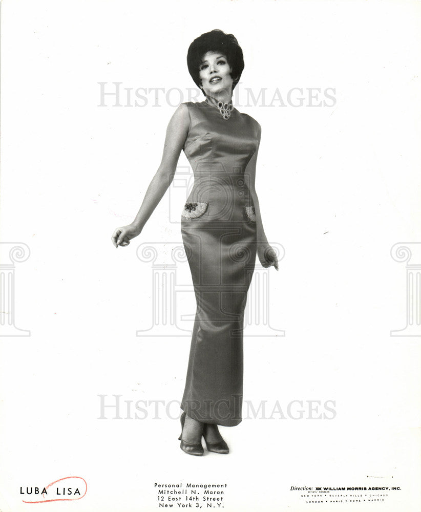 1966 Press Photo Luba Lisa Personal Management - Historic Images