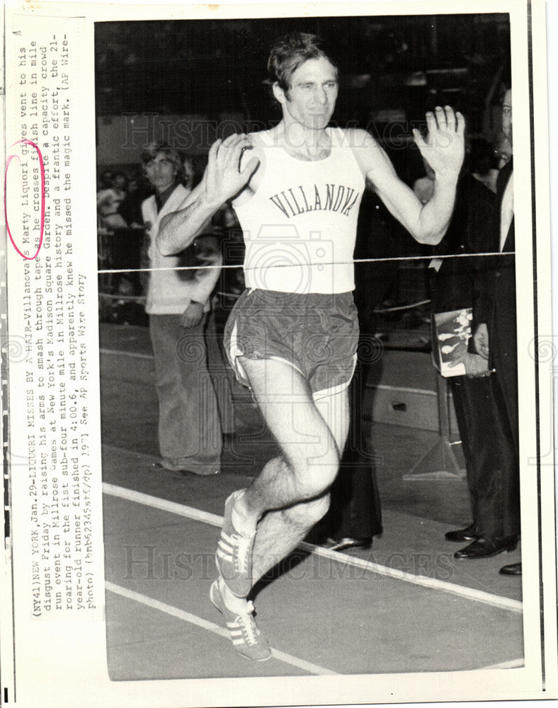 1971 Press Photo Marty Liquori Athlete - Historic Images