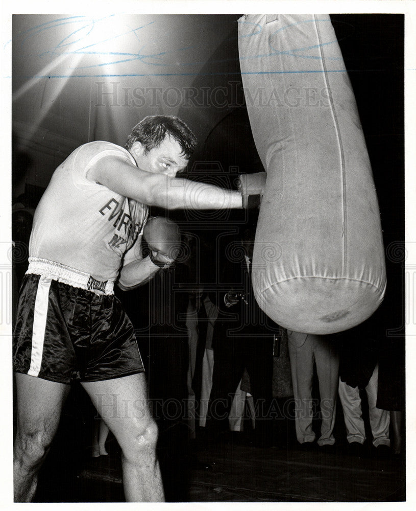 1958 Press Photo Brian London English heavyweight boxer - Historic Images