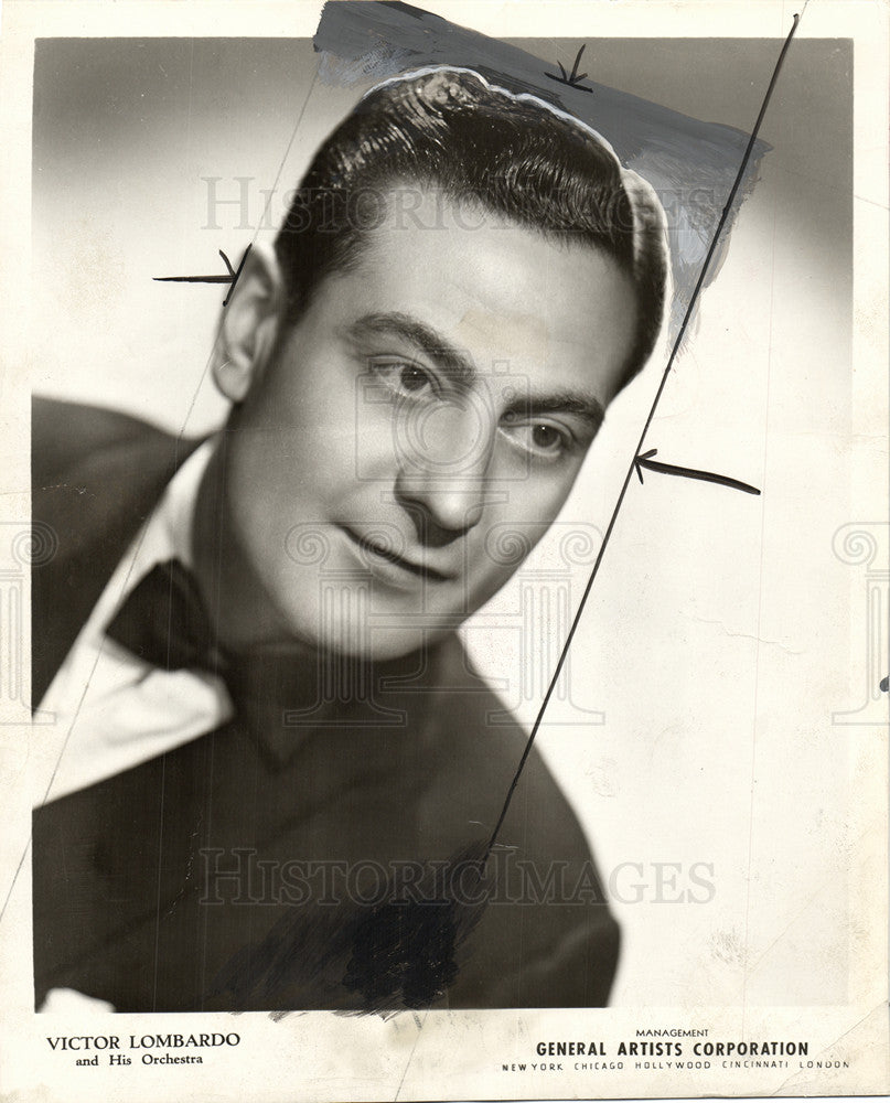 1947 Press Photo Victor Lombardo Canadian bandleader - Historic Images