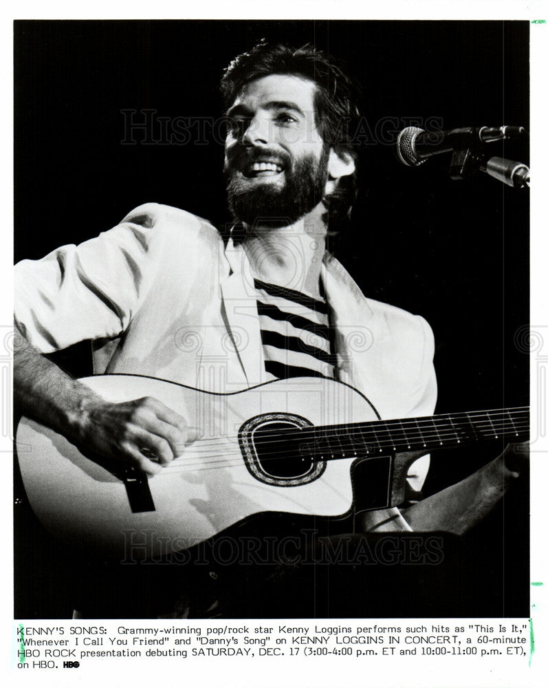 1985 Press Photo Kenny Loggins HBO Live concert - Historic Images