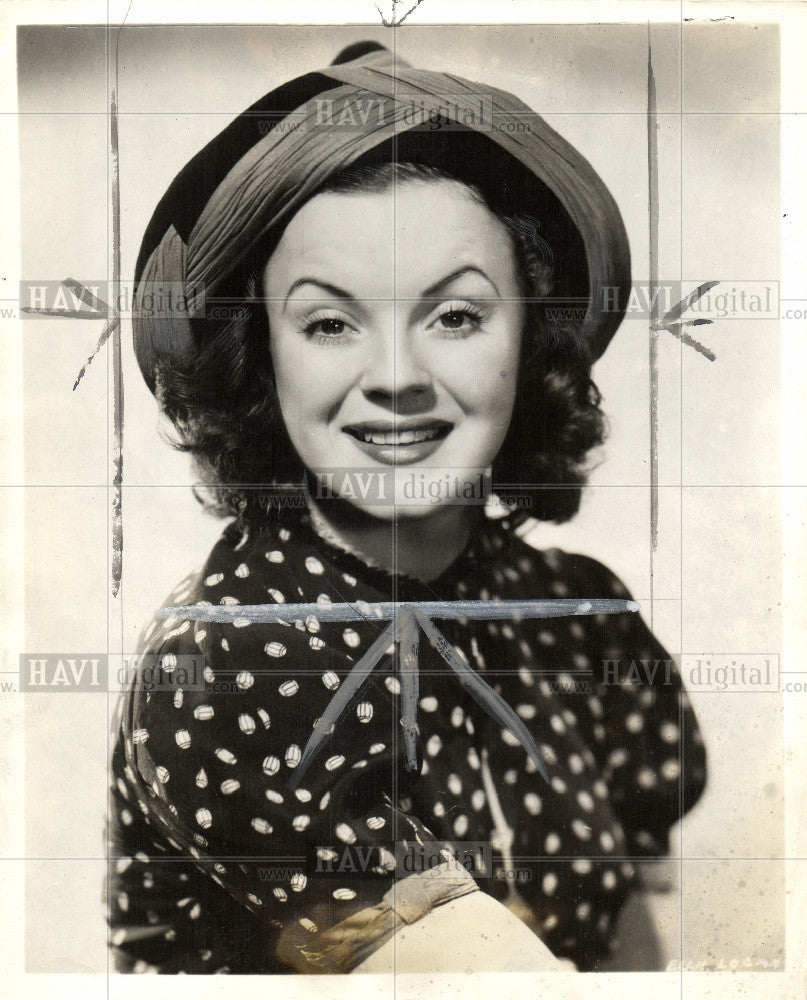 1940 Press Photo Ella Logan Actress - Historic Images