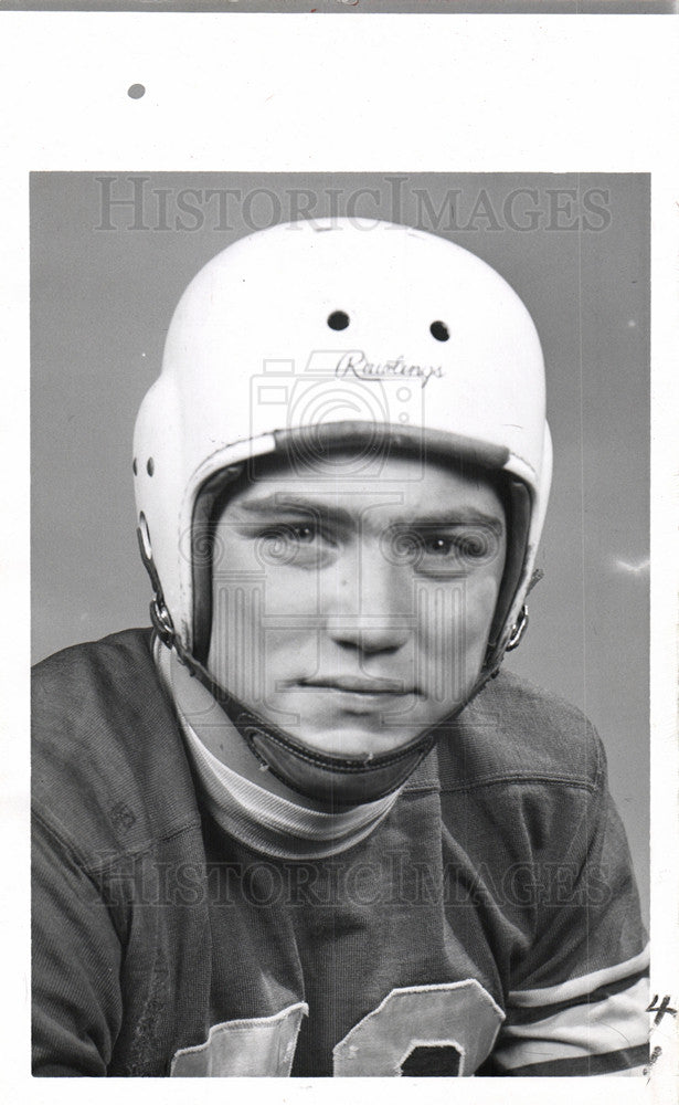 1955 Press Photo Mike Lodish football player - Historic Images