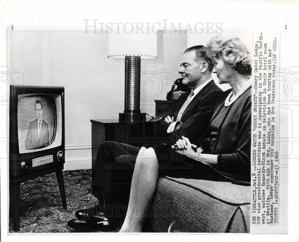 1960 Press Photo Henry Cabot Lodge - Historic Images