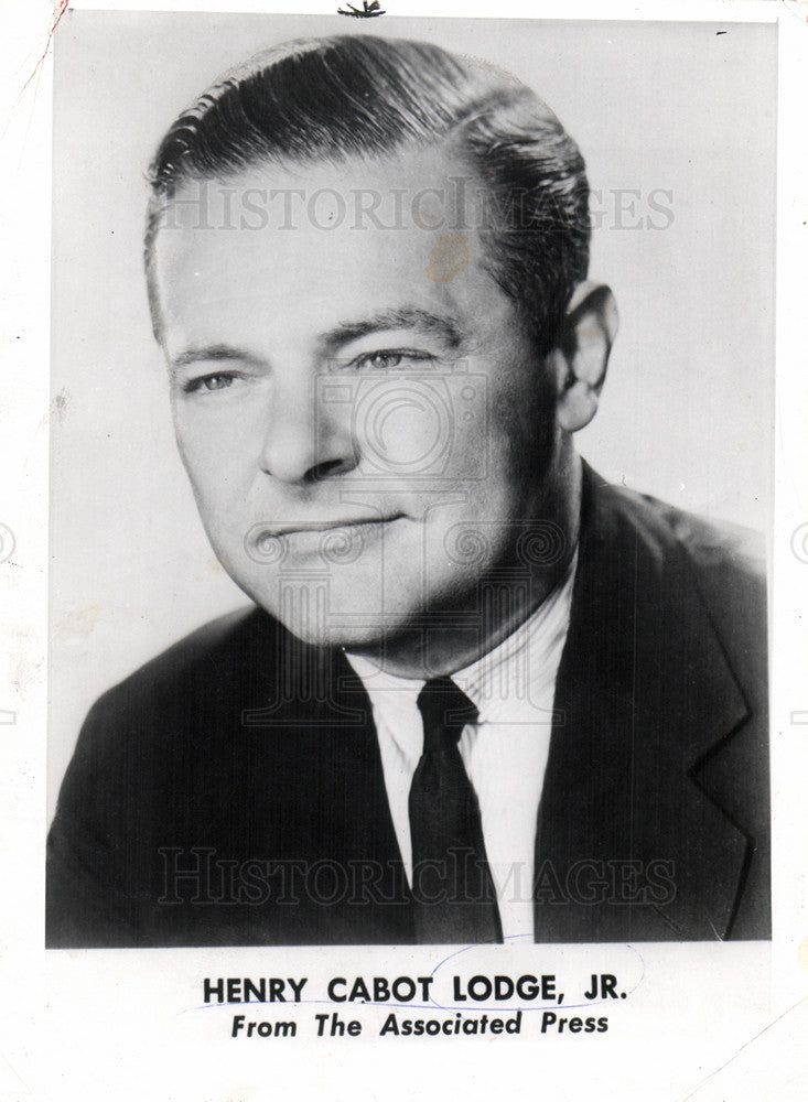 1958 Press Photo Henry Cabot Lodge Senator U.N. - Historic Images