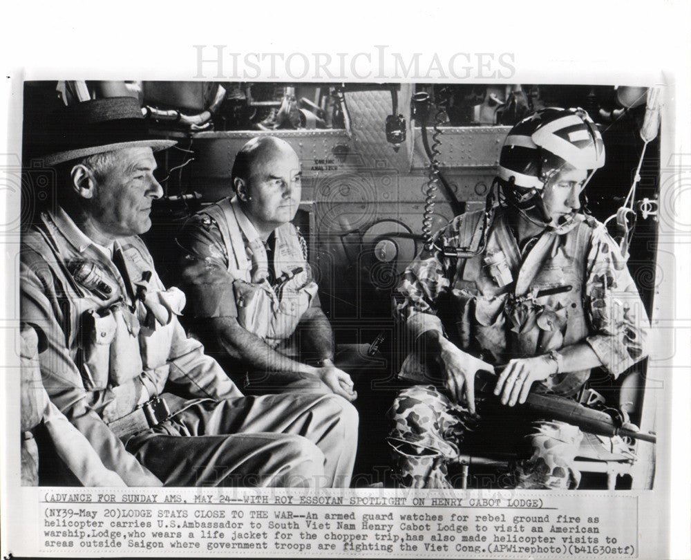 1964 Press Photo Henry Cabot Lodge ambassador Vietnam - Historic Images