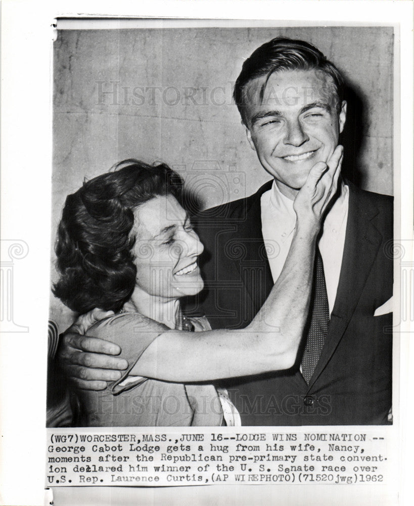 1962 Press Photo George Cabot Lodge senate nomination - Historic Images