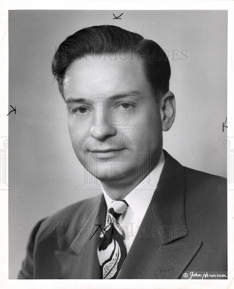 1956 Press Photo Rodney Lockwood Construction Founder - Historic Images