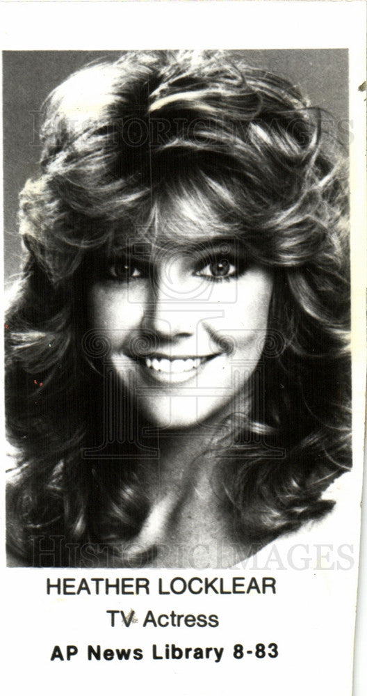 1983 Press Photo HEATHER LOCKLEAR, TV Actress - Historic Images