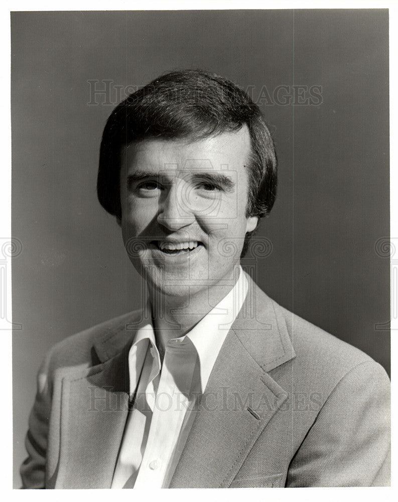 1979 Press Photo Dave Lockhart WXYZ Radio Talk Show - Historic Images