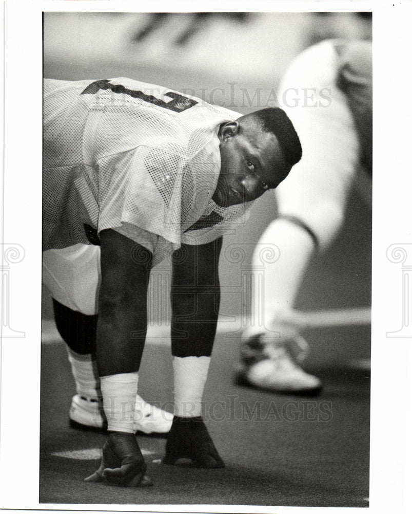 1992 Press Photo Danny Lockett Drive Arena Football - Historic Images