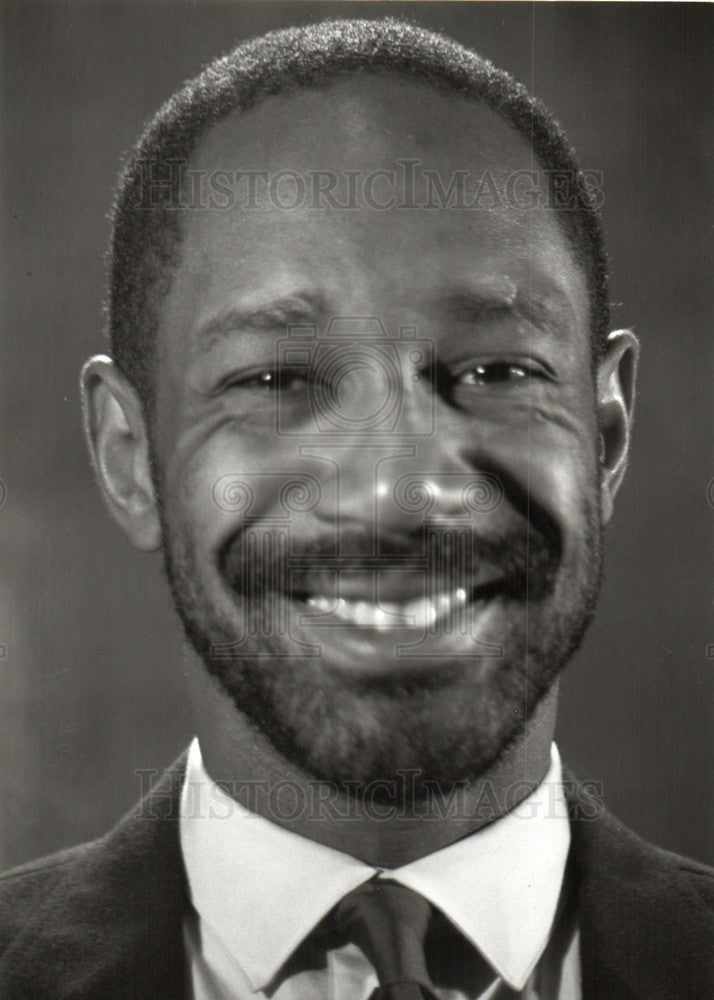 1987 Press Photo Ronald Lockett  CEO Executive Detroit - Historic Images