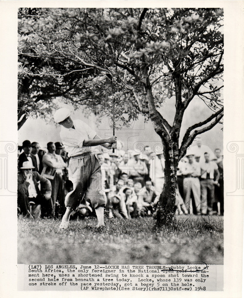 1948 Press Photo Bobby Locke National Open golf - Historic Images