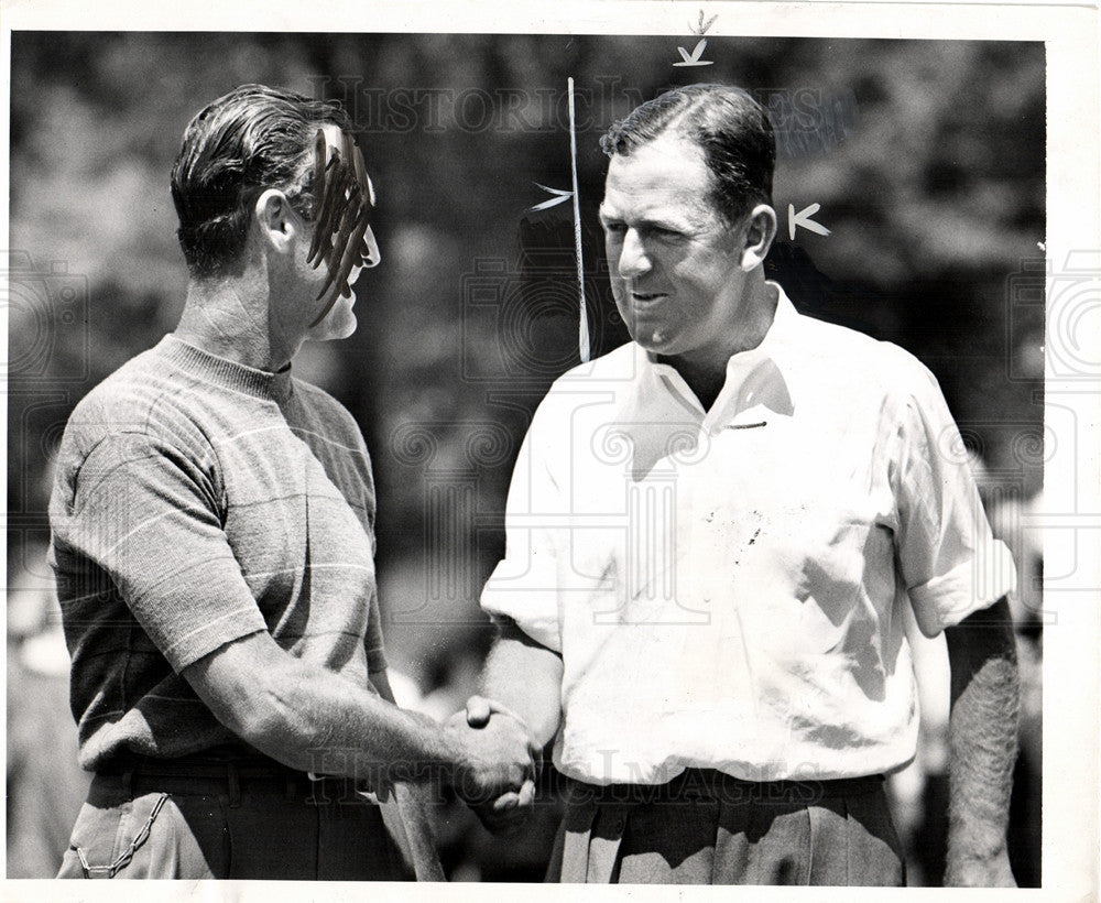 1947 Press Photo Bobby Locke South African golfer PGA - Historic Images