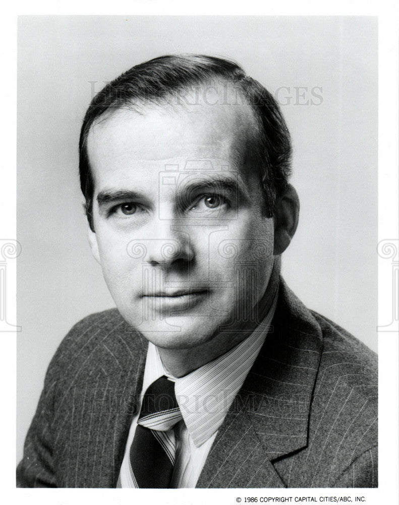 1986 Press Photo William E. Lord, Journalist - Historic Images