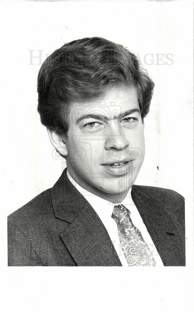 1986 Press Photo John Lowe Detroit Free Press Sports - Historic Images